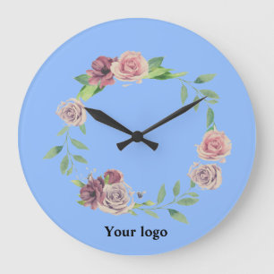Einfaches, elegantes, individuelles Logo Große Wanduhr