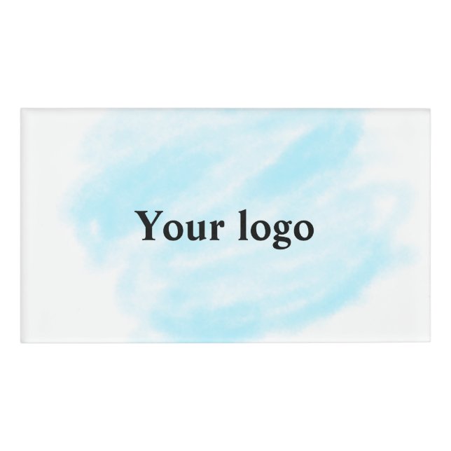 Einfaches, elegantes, individuelles Logo Namenschild (Vorderseite)