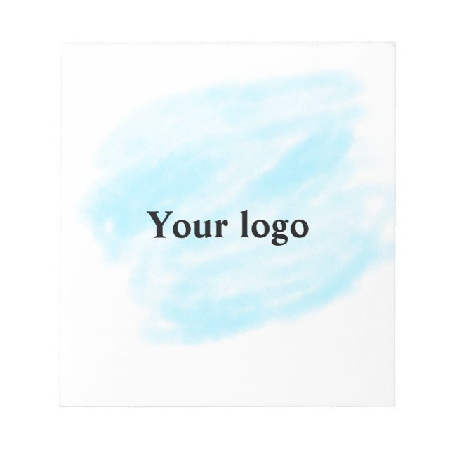 Einfaches, elegantes, individuelles Logo Notizblock (Vorderseite)