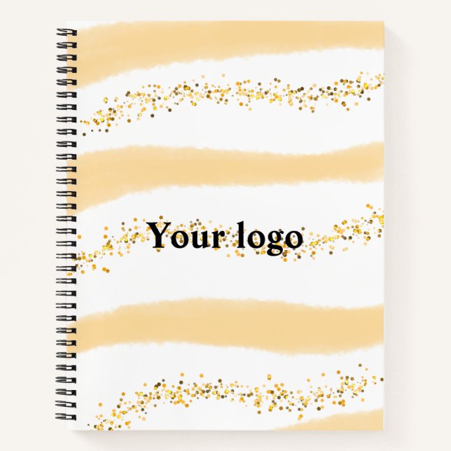 Einfaches, elegantes, individuelles Logo Notizbuch (Vorderseite)