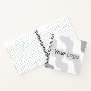 Einfaches, elegantes, individuelles Logo Notizbuch