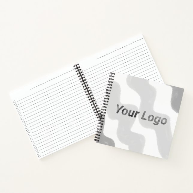 Einfaches, elegantes, individuelles Logo Notizbuch (Innenseite)