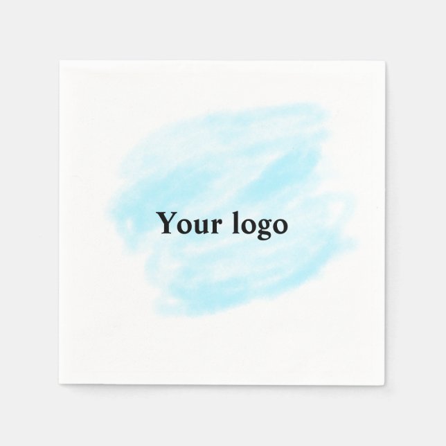 Einfaches, elegantes, individuelles Logo Serviette (Vorderseite)