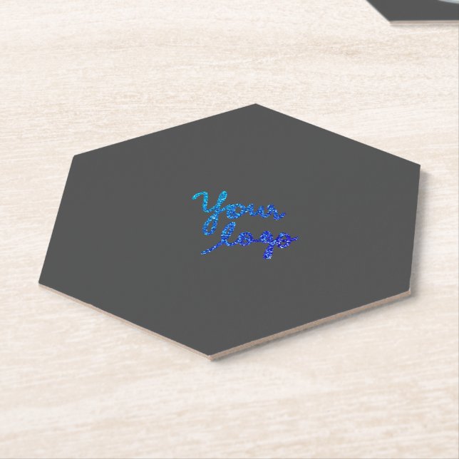 Einfaches, elegantes, individuelles Logo Untersetzer (angewinkelt)