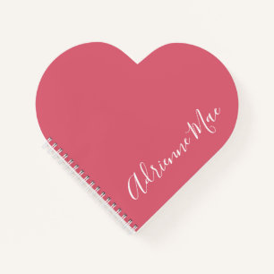 Einfaches Elegantes klassisches Personalisiertes H Notizbuch