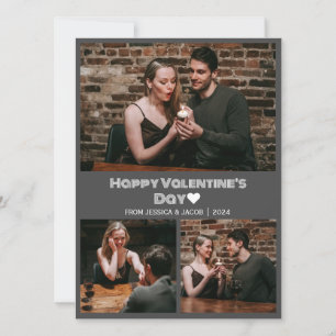 Einfaches elegantes Liebe-Valentinstag-Foto Feiertagskarte