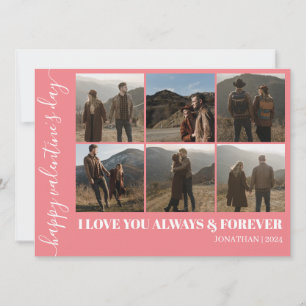 Einfaches elegantes Liebe-Valentinstag-Foto Feiertagskarte