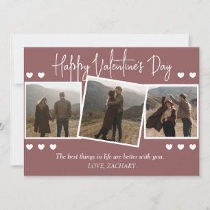Einfaches elegantes Liebe-Valentinstag-Foto Feiertagskarte
