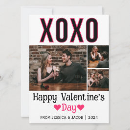 Einfaches elegantes Liebe-Valentinstag-Foto Feiertagskarte