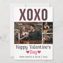 Einfaches elegantes Liebe-Valentinstag-Foto Feiertagskarte