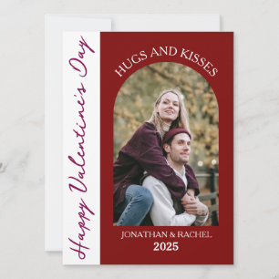 Einfaches elegantes Liebe-Valentinstag-Foto Feiertagskarte