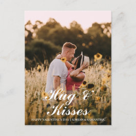 Einfaches elegantes Liebe-Valentinstag-Foto Feiertagspostkarte