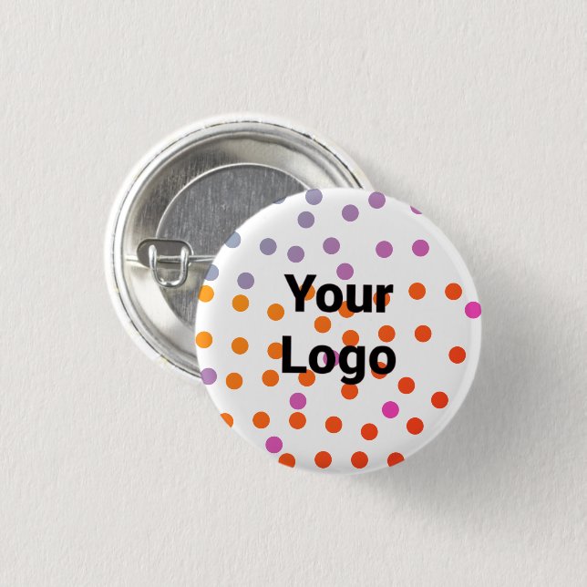 Einfaches, elegantes Logo Button (Vorne & Hinten)