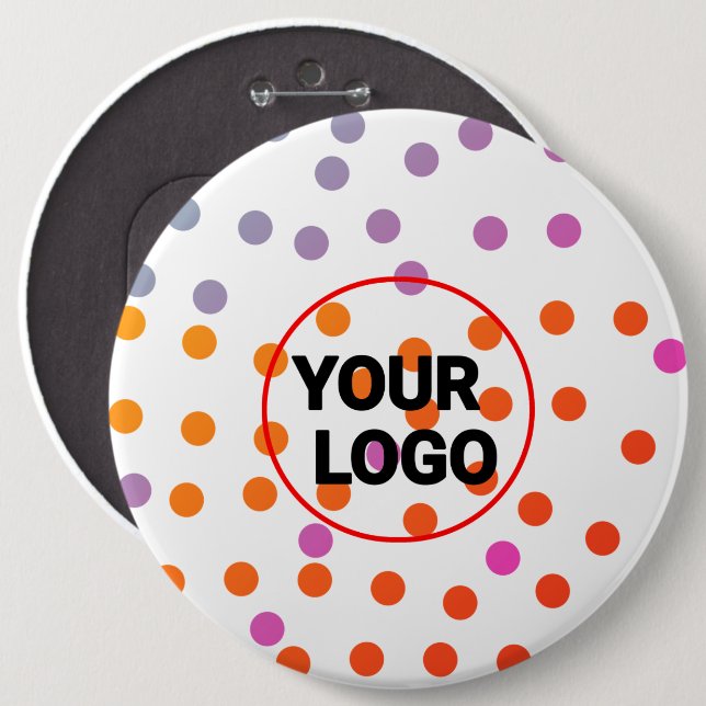 Einfaches, elegantes Logo Button (Vorne & Hinten)