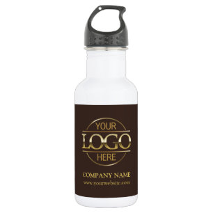 Einfaches elegantes Logo für Brown & Gold Company Edelstahlflasche