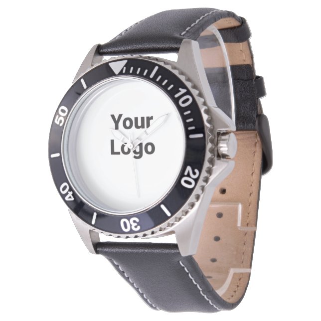 Einfaches, elegantes Logo für das Unternehmen Armbanduhr (Schrägansicht)