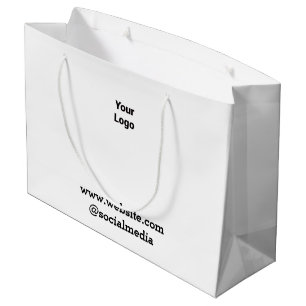 Einfaches elegantes Logo Große Geschenktüte