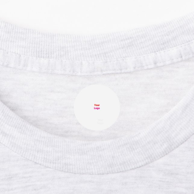 Einfaches, elegantes Logo hier Etiketten (Befestigt)