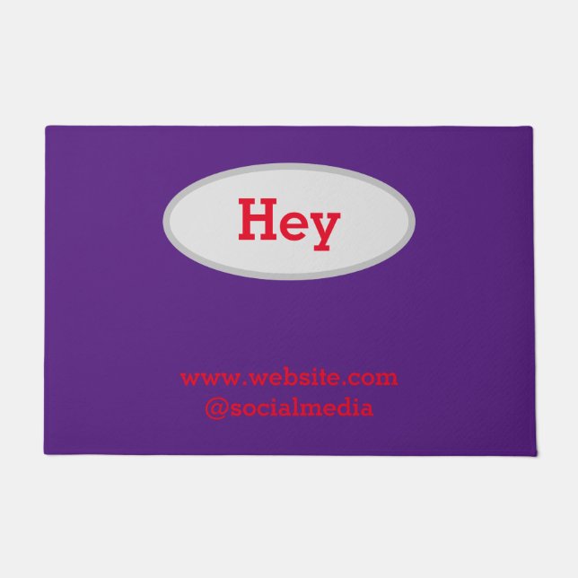 Einfaches, elegantes Logo hier Fußmatte (Vorderseite)