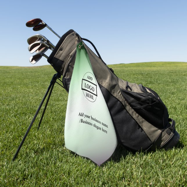 Einfaches, elegantes Logo hier. Golfhandtuch (Gras)
