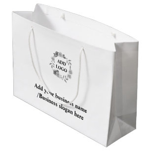 Einfaches, elegantes Logo hier Große Geschenktüte