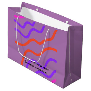 Einfaches, elegantes Logo hier Große Geschenktüte