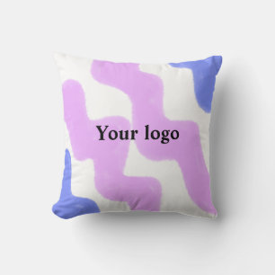 Einfaches, elegantes Logo hier Kissen