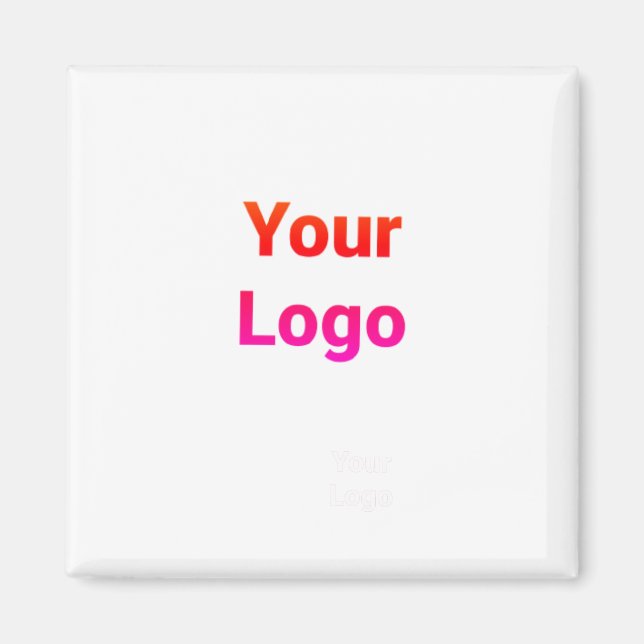 Einfaches, elegantes Logo hier Magnet (Vorne)