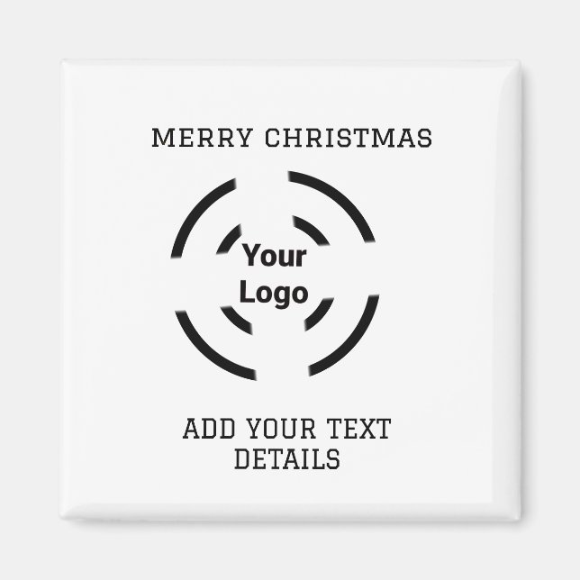 Einfaches, elegantes Logo hier Magnet (Vorne)