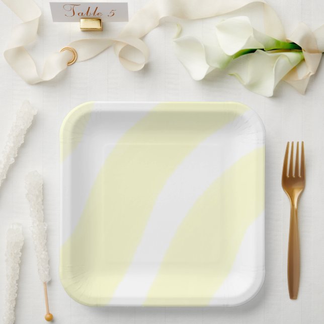 Einfaches, elegantes Logo hier Pappteller (Hochzeit)