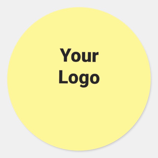 Einfaches, elegantes Logo hier Runder Aufkleber (Vorderseite)