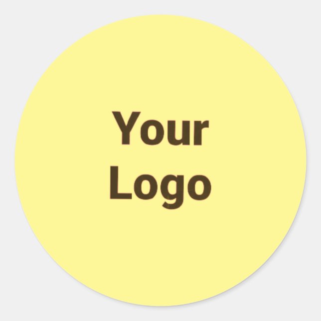 Einfaches, elegantes Logo hier Runder Aufkleber (Vorderseite)