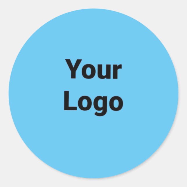 Einfaches, elegantes Logo hier Runder Aufkleber (Vorderseite)
