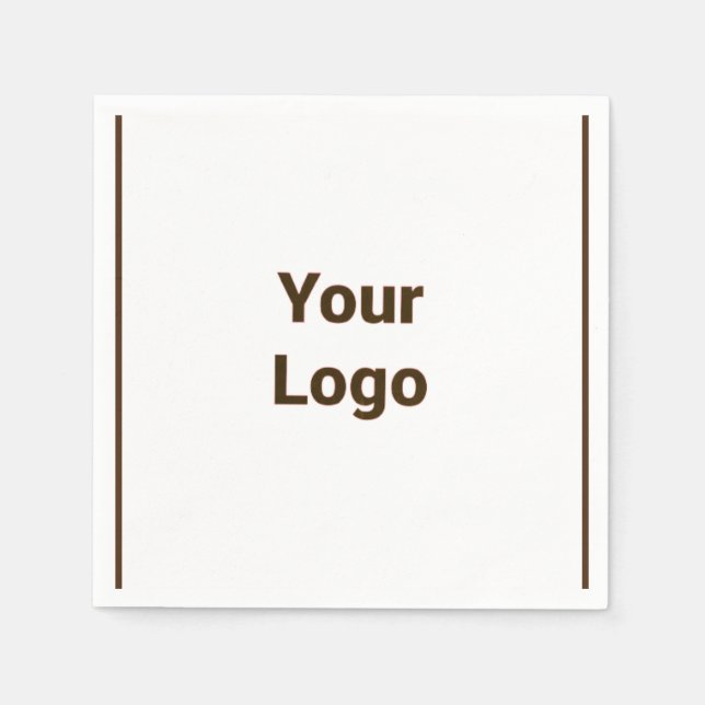 Einfaches, elegantes Logo hier Serviette (Vorderseite)