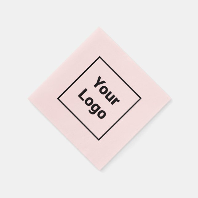 Einfaches, elegantes Logo hier Serviette (Ecke)