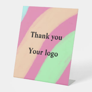 Einfaches, elegantes Logo hier Sockelschild