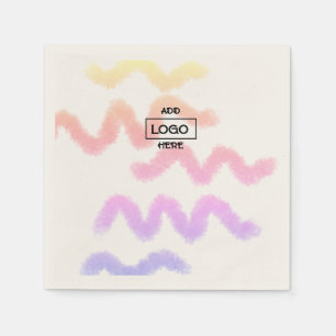 Einfaches elegantes Logo hier Unternehmen Napf Serviette