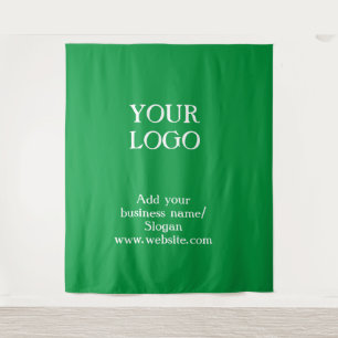 Einfaches, elegantes Logo hier Wandteppich