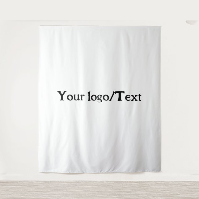Einfaches, elegantes Logo hier Wandteppich (Vorderseite)