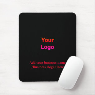 Einfaches, elegantes Logo mit Firmenmaus Mousepad