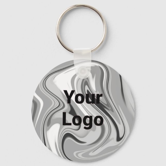 Einfaches, elegantes Logo Schlüsselanhänger (Vorderseite)