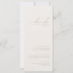Einfaches Elegantes Minimalistisches Elfenbein-Hoc Einladung