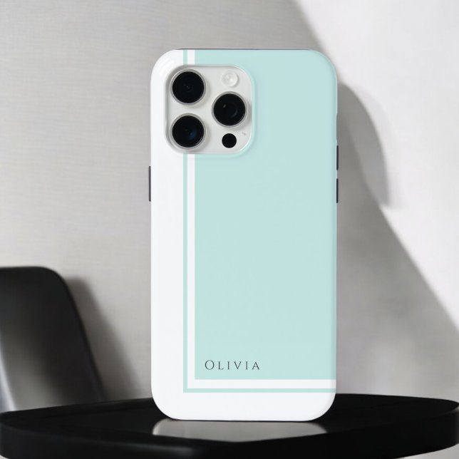 Einfaches elegantes Minimalistisches Farbblock mit Case-Mate iPhone Hülle (Von Creator hochgeladen)