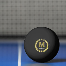 Einfaches elegantes Minimalistisches Monogramm Tischtennisball