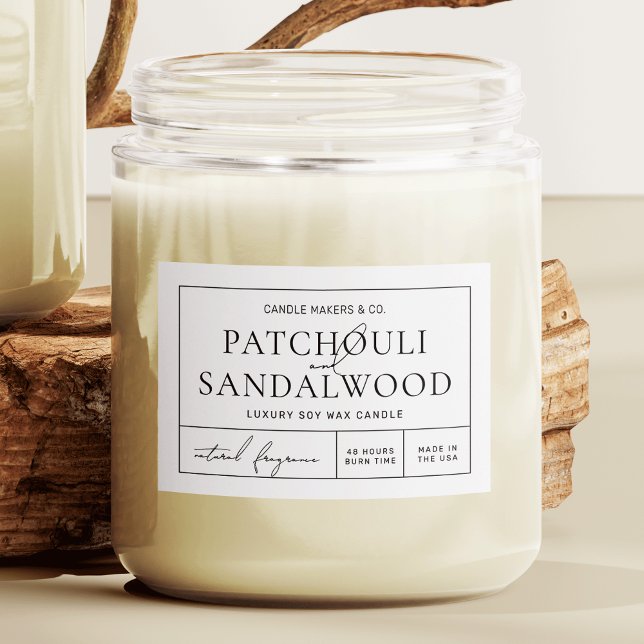 Einfaches elegantes, Minimalistisches, wassersiche Lebensmitteletikett (Elegant rectangle product label in apothecary style design)