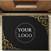 Einfaches elegantes, modernes Firmenlogo Black Doo