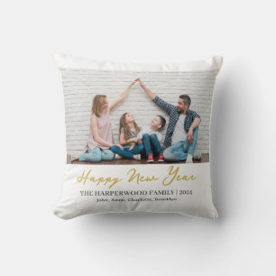 Einfaches Elegantes Modernes Happy New Year One Fo Kissen