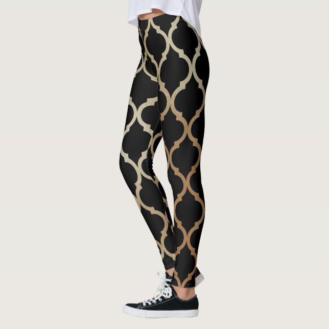 Einfaches elegantes modernes marokkanisches Muster Leggings (Links)