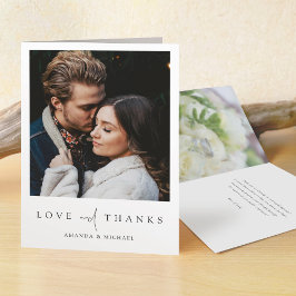 Einfaches elegantes, modernes Skript-benutzerdefin Dankeskarte