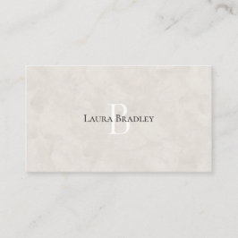 Einfaches elegantes Monogram Business Car im Luxus Visitenkarte